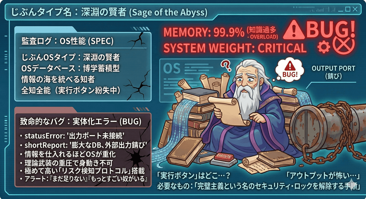 深淵の賢者の画面
